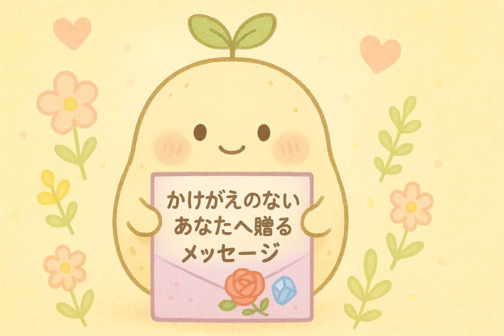 かけがえのないあなたへ贈るメッセージ