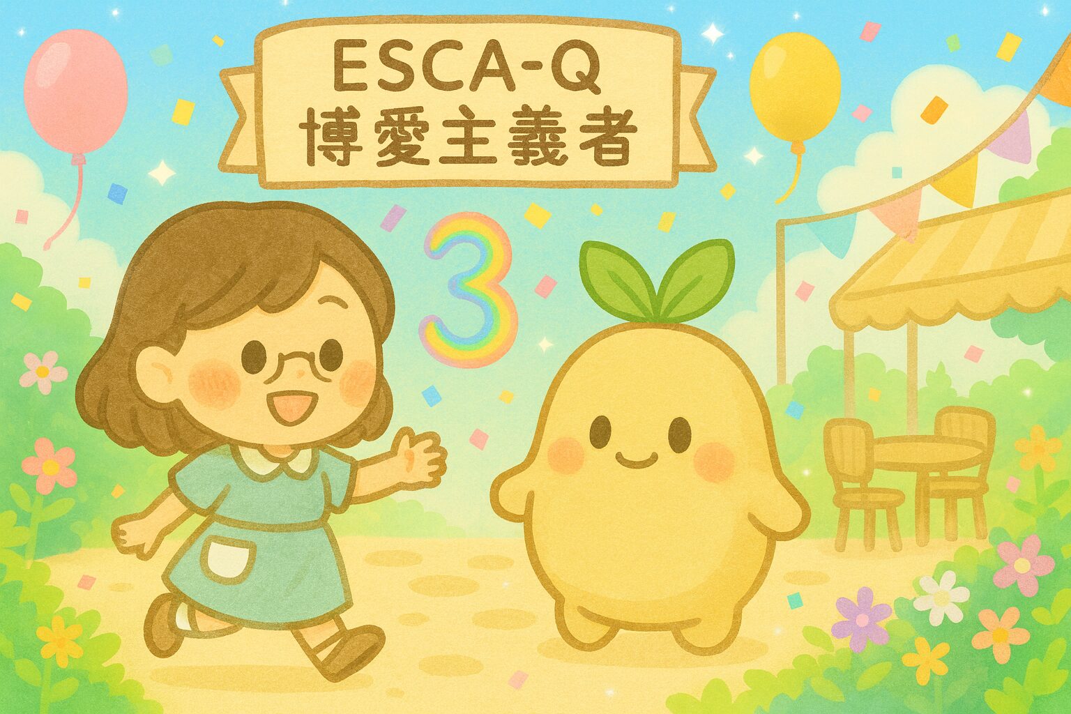 【数秘3 × ESCA-Q 博愛主義者】の性格・強み・才能の活かし方を徹底解説｜その明るい好奇心、チームの「和」を恐れて抑え込んでいませんか？