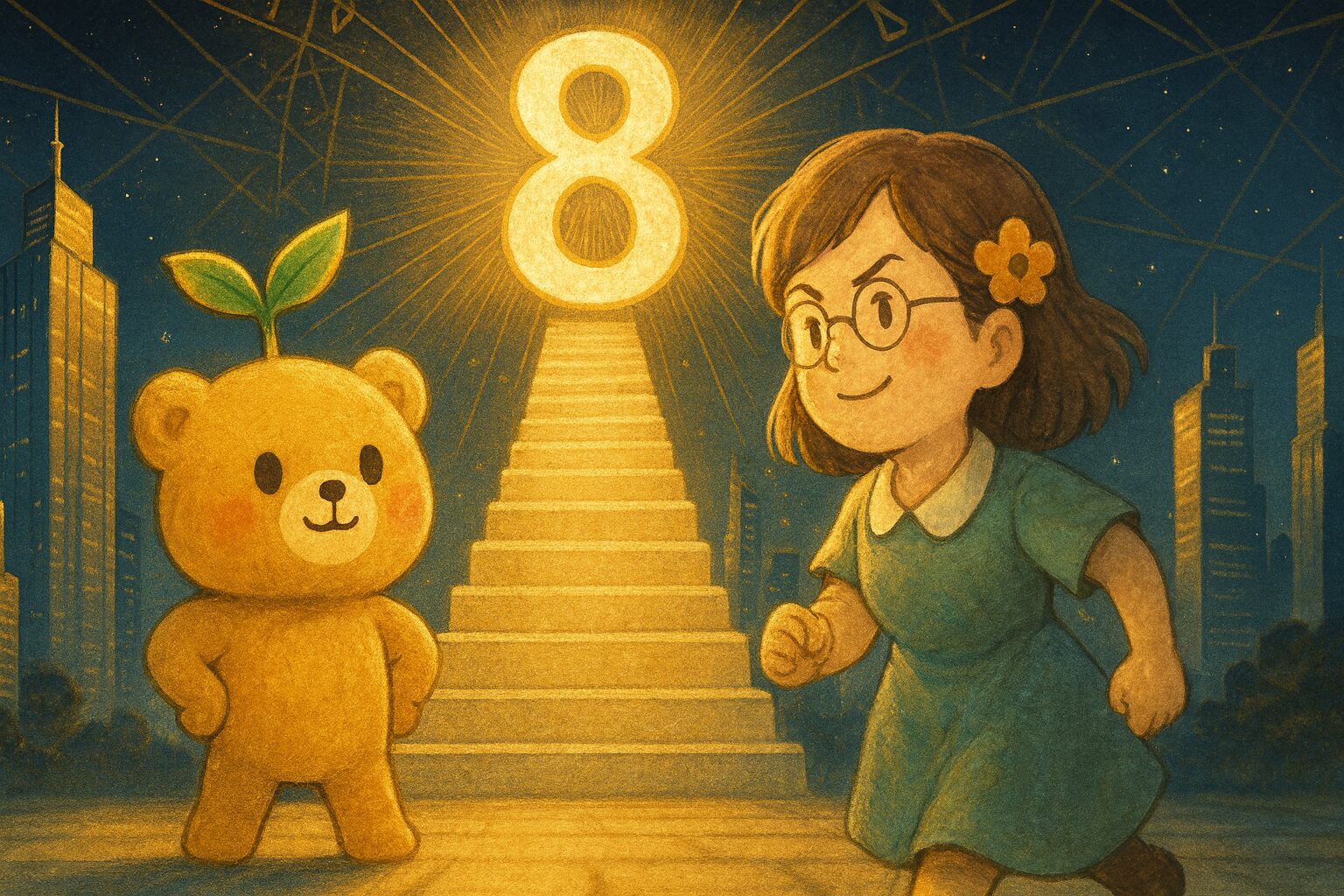 【数秘8 × ESCA-Q 博愛主義者】の性格・強み・才能の活かし方を徹底解説｜その明るい好奇心、チームの和を保ちながら未来へ導く「調整力」ではありませんか？