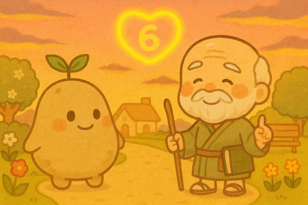 【数秘6 × EDCA-H 師父】の性格・強み・才能の活かし方を徹底解説｜その威厳ある背中、新しい挑戦を恐れる皆を守るためだと知っていますか？