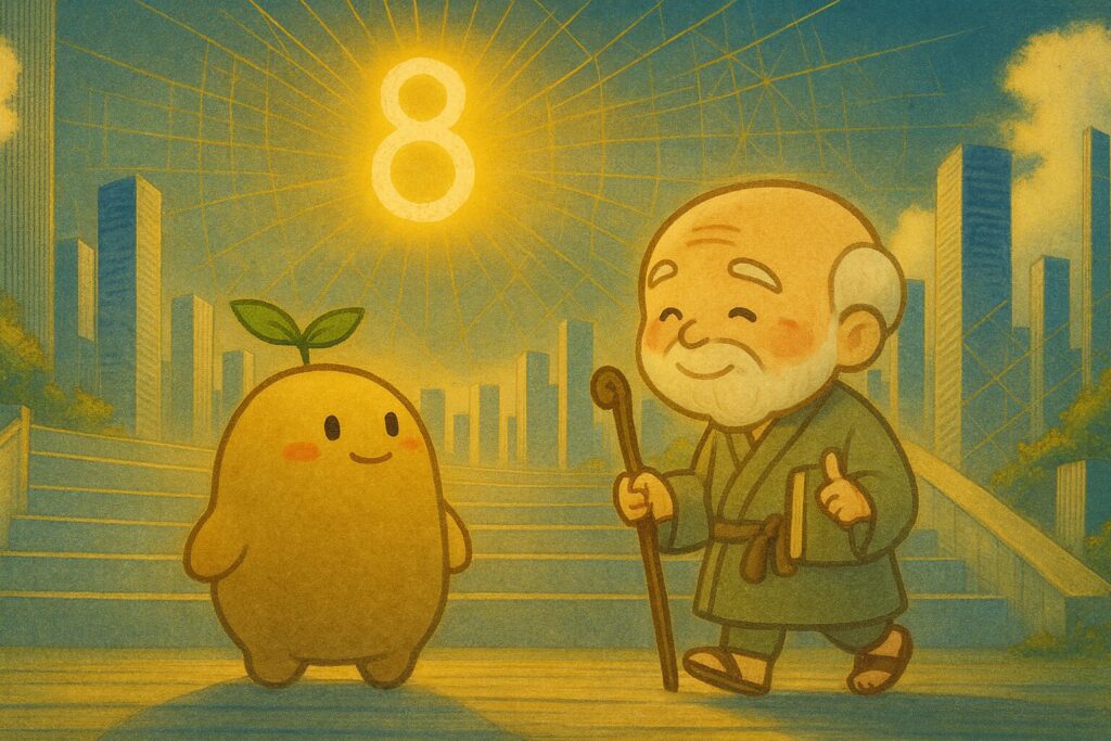 【数秘8 × EDCA-H 師父】の性格・強み・才能の活かし方を徹底解説｜その冷静な指導が、チームを「安全な成功」へ導いていませんか？