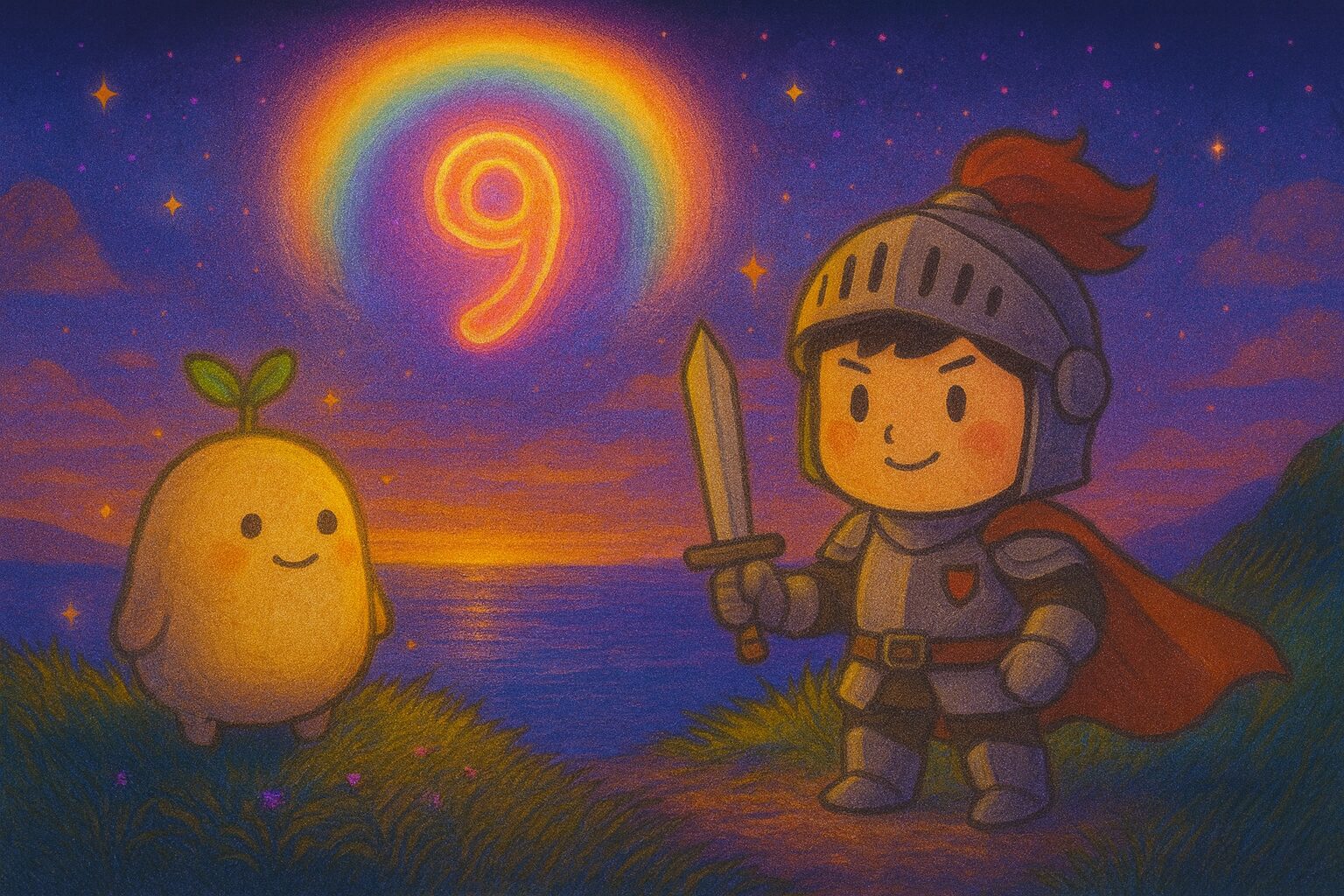 【数秘9 × EDCF-H ナイト】の性格・強み・才能の活かし方を徹底解説｜その冷静な行動は、仲間と「確実な未来」を守るためではありませんか？