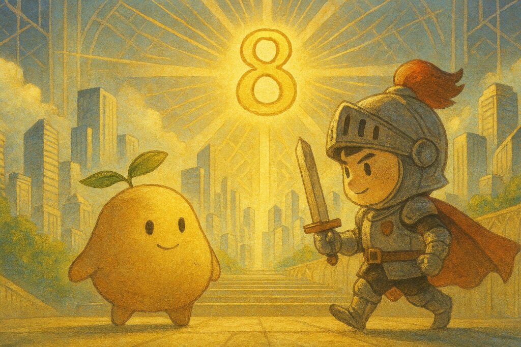 【数秘8 × EDCF-H ナイト】の性格・強み・才能の活かし方を徹底解説｜その冷静な実行力が、組織の「確実な平穏」を守っていませんか？