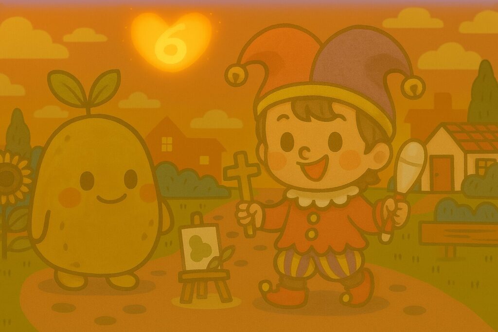 【数秘6 × ESTF-Q 道化師】の性格・強み・才能の活かし方を徹底解説｜その大胆なパフォーマンス、本当は「嫌われる不安」を隠していませんか？