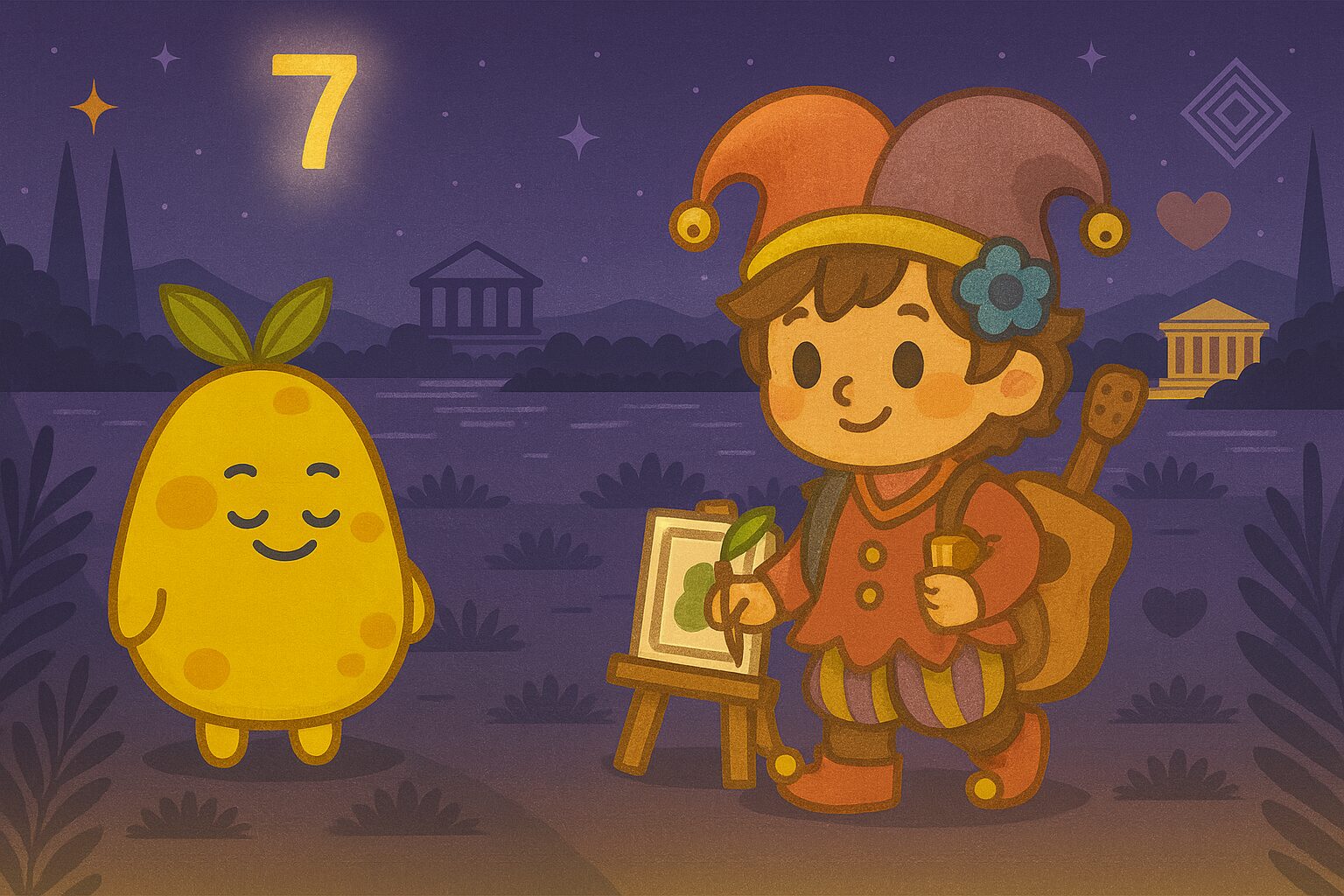 【数秘7 × ESTF-Q 道化師】の性格・強み・才能の活かし方を徹底解説｜そのおどけた仮面の下、スベる不安に一人で悩んでいませんか？