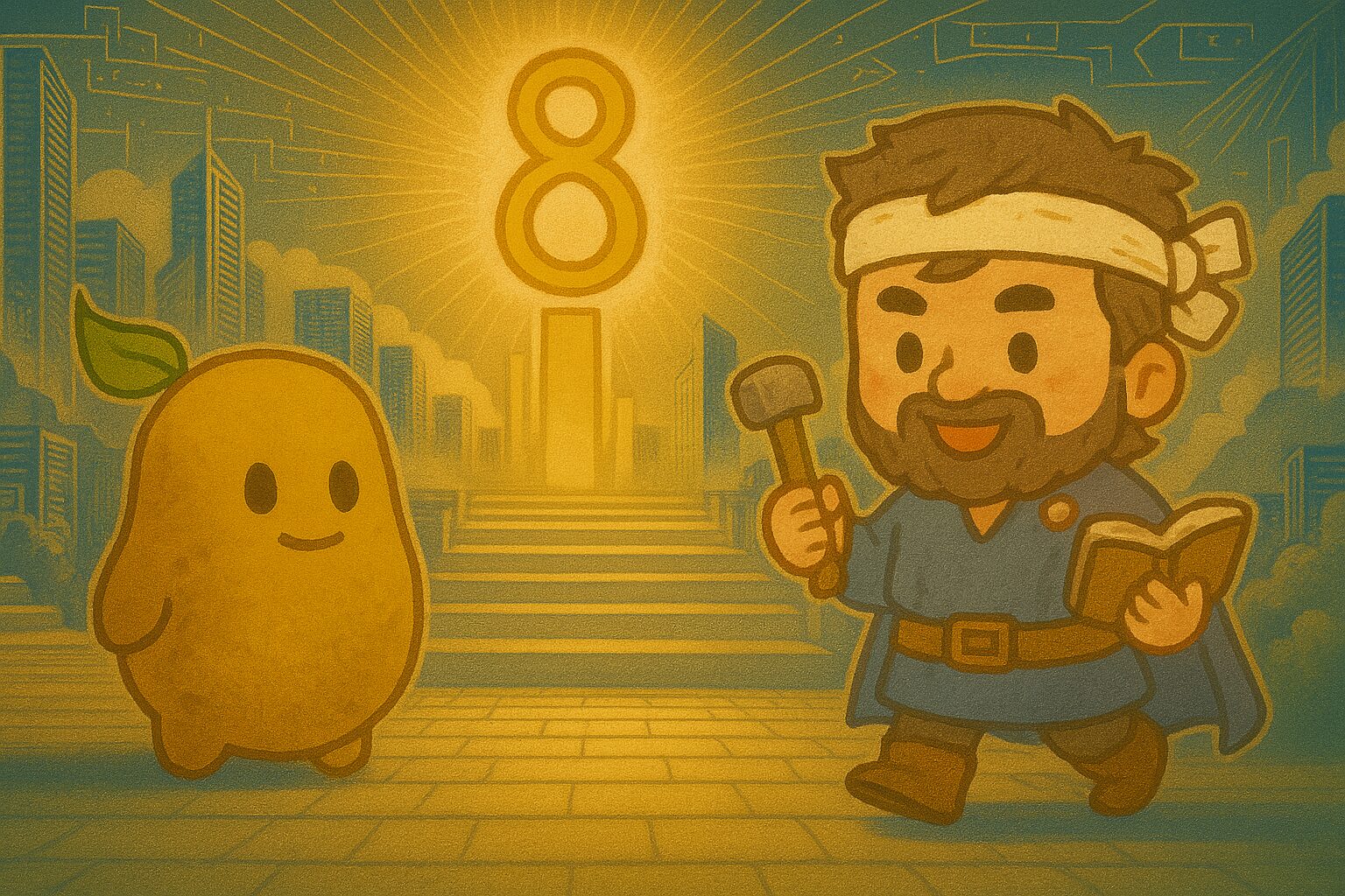 【数秘8 × ERCA-H 棟梁】の性格・強み・才能の活かし方を徹底解説|その背中は、仲間を守り現場を動かす「大黒柱」ではありませんか?