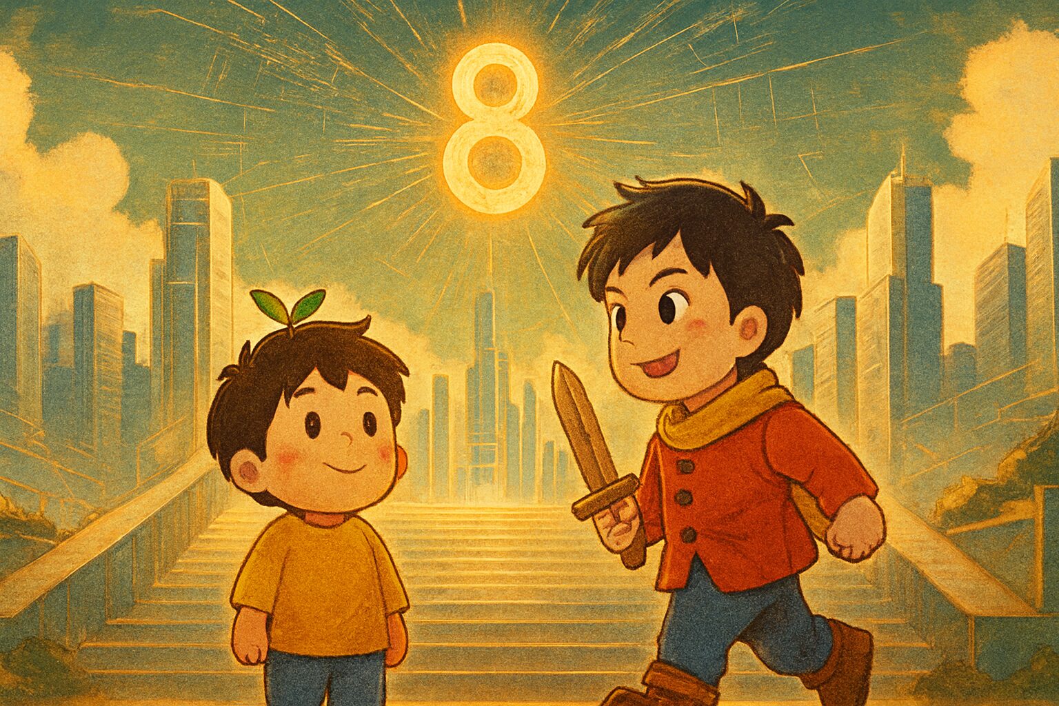 【数秘8 × ESLA-Q スター】の性格・強み・才能の活かし方を徹底解説｜その笑顔の裏の不安、皆を「安全な冒険」へ導く才能ではありませんか？