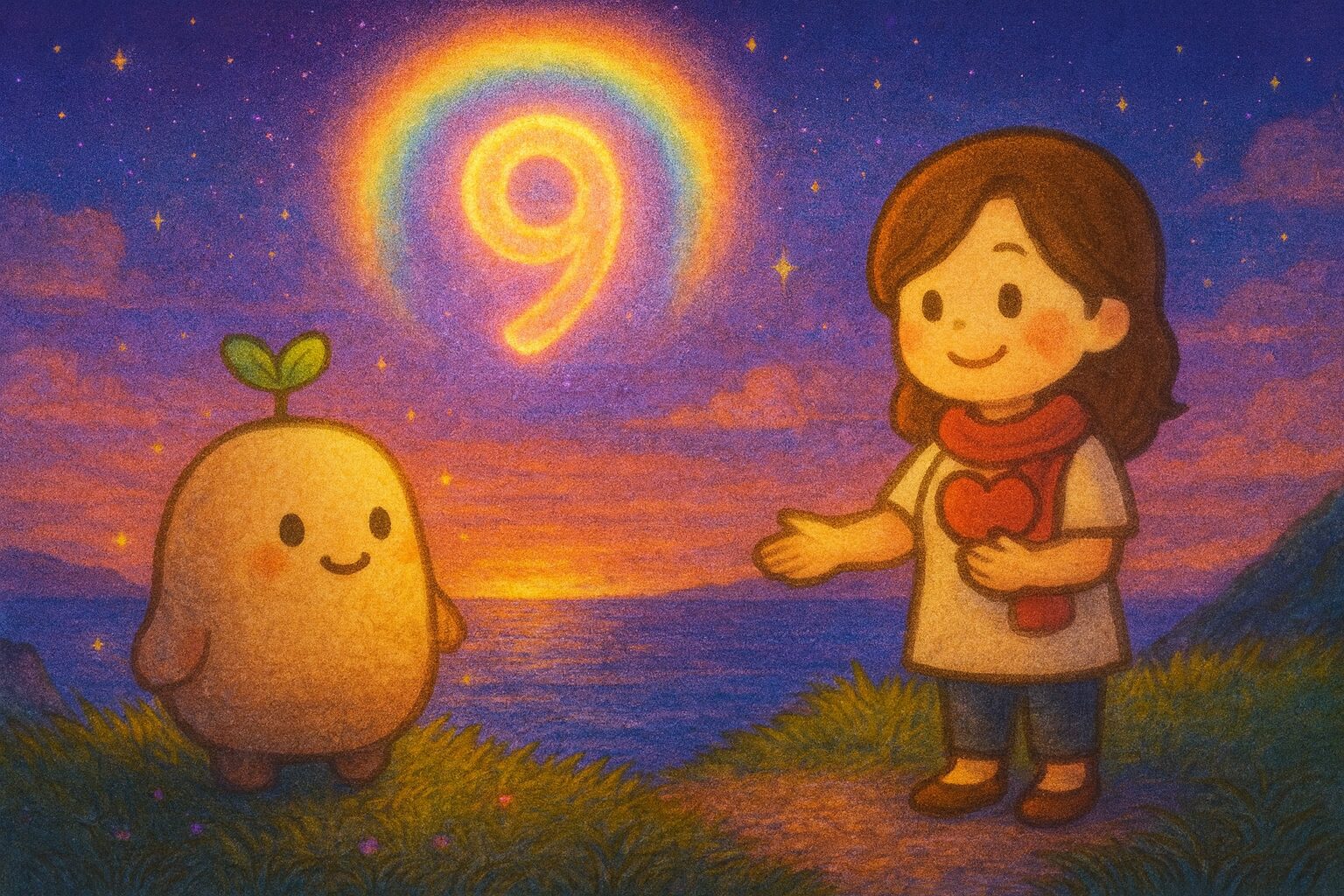 【数秘9 × ESTA-Q 共感者】の性格・強み・才能の活かし方を徹底解説｜その明るい笑顔は、誰かの「隠れた悩み」に気づくアンテナではありませんか？