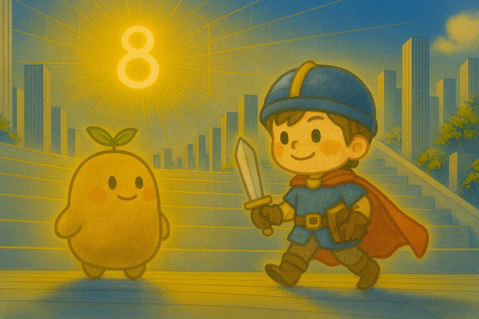 【数秘8 × ERCA-Q 勇者】の性格・強み・才能の活かし方を徹底解説｜その冷静な仮面の下、「完璧な計画」がチームを失敗させるプレッシャーに気づいていますか？