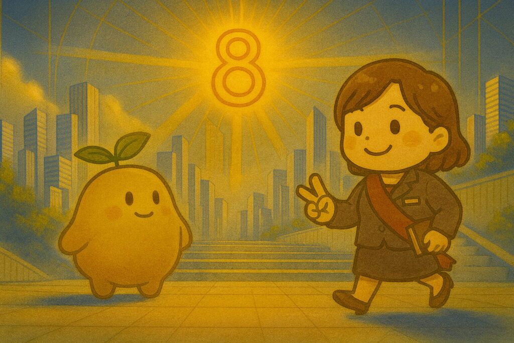 【数秘8 × ERLA-Q 執政官】の性格・強み・才能の活かし方を徹底解説｜その完璧な新システム、「計画通りの混乱」を恐れていませんか？