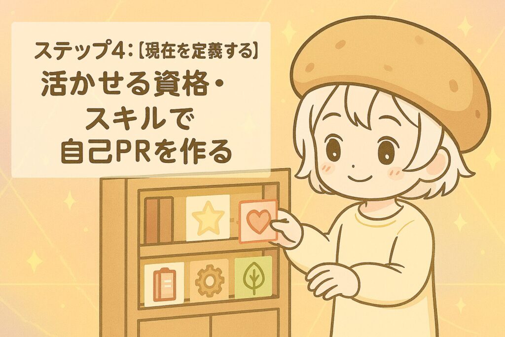 ステップ4：【現在を定義する】活かせる資格・スキル