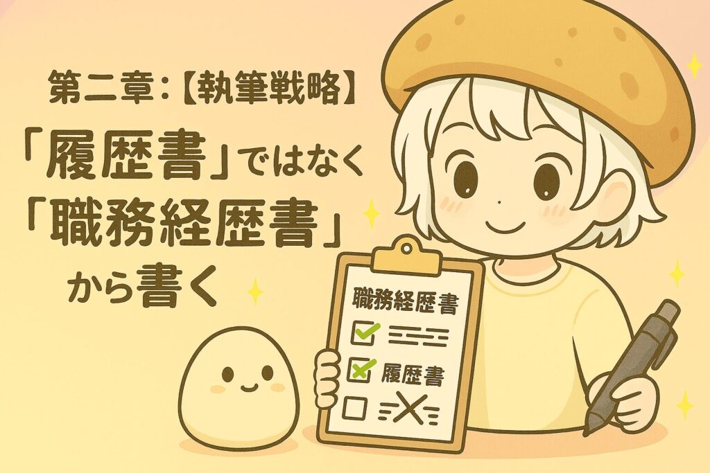 第二章：【執筆戦略】「履歴書」ではなく「職務経歴書」から書く