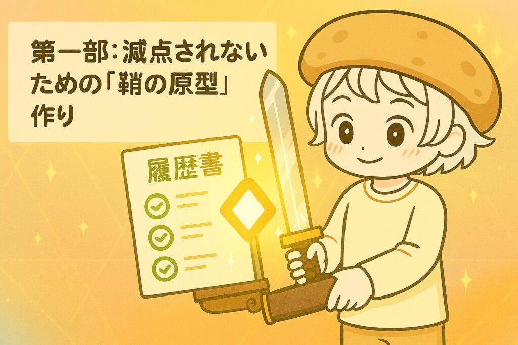 第一部：減点されないための「鞘の原型」作り