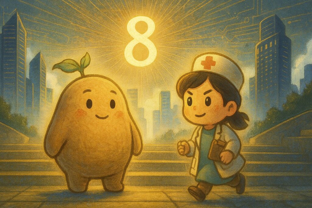 【数秘8 × BSTF-H 順応者】の性格・強み・才能の活かし方を徹底解説｜その実直さ、ルールを守る強さと、変化への不安の間で揺れていませんか？