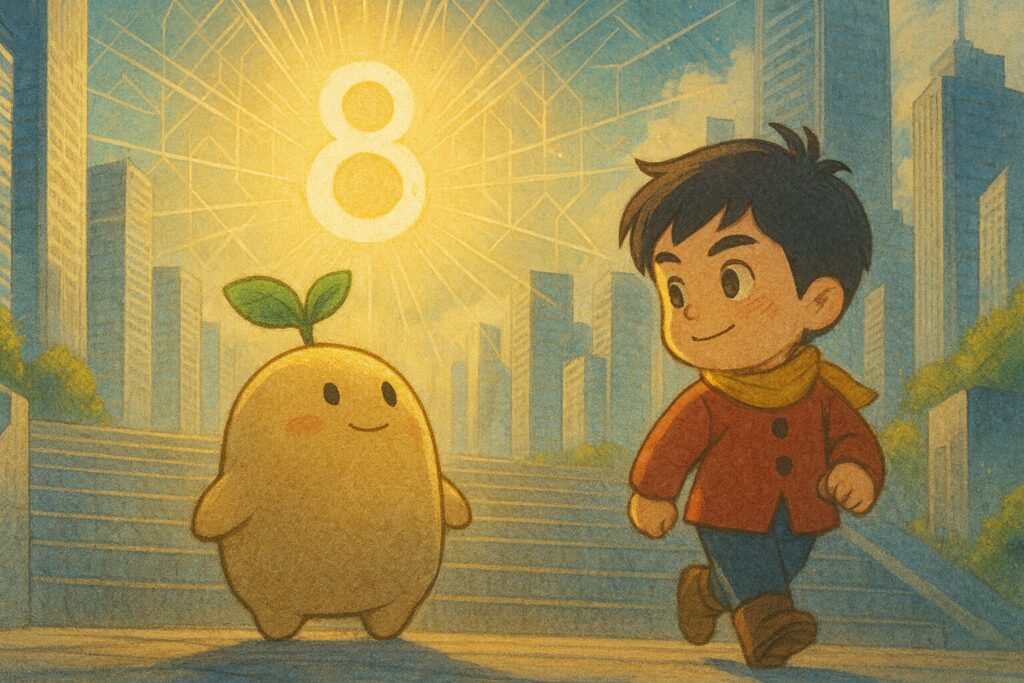 【数秘8 × BSLA-Q 主人公】の性格・強み・才能の活かし方を徹底解説｜そのバランス感覚、「安全な未来」へ皆を導く力ではありませんか？